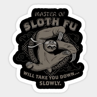 Sloth Fu Sticker